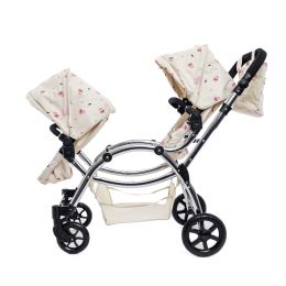 Roma Darcie Twin Dolls Pram Cream