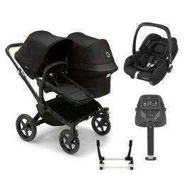 Bugaboo Donkey 5 Duo Cabrio Complete Bundle Midnight Black