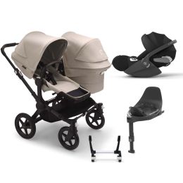 Bugaboo Donkey 5 Duo With Cybex Cloud T + Base Complete Bundle Desert Taupe