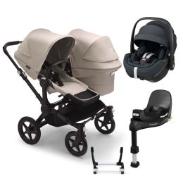 Bugaboo Donkey 5 Duo Pebble 360 Pro Complete Bundle Desert Taupe