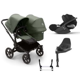 Bugaboo Donkey 5 Duo With Cybex Cloud T + Base Complete Bundle Forest Green