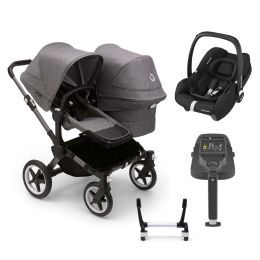 Bugaboo Donkey 5 Duo Cabrio Complete Bundle Grey Melange