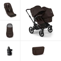 Bugaboo Donkey 6 Double Essential Bundle Cocoa Brown
