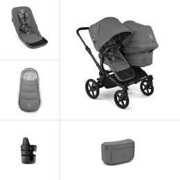 Bugaboo Donkey 6 Double Essential Bundle Moon Grey
