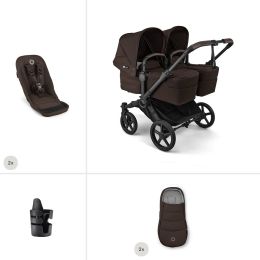 Bugaboo Donkey 6 Twin Essential Bundle Cocoa Brown