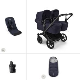 Bugaboo Donkey 6 Twin Essential Bundle Deep Indigo