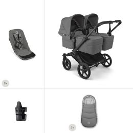 Bugaboo Donkey 6 Twin Essential Bundle Moon Grey