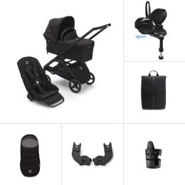 Bugaboo Dragonfly Maxi Cosi Pebble 360 Pro2 & Base Ultimate Bundle Midnight Black