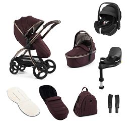 Egg 3 Luxury Maxi Cosi Pebble 360 Pro2 Bundle Mulberry