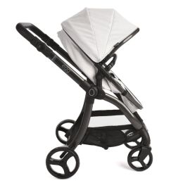 Roma Egg Dolls Pram Houndstooth Silver