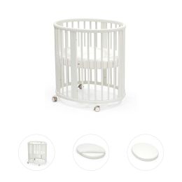 Stokke Sleepi Mini Bed V3 With Mattress And Sheet White