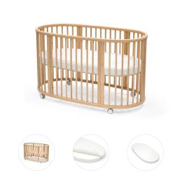 Stokke Sleepi Bed V3 With Mattress And Sheet Natural