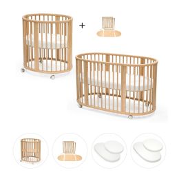 Stokke Sleepi Mini / Bed Package V3 With Mattress And Sheets Natural