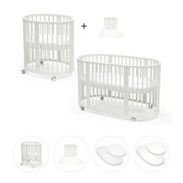 Stokke Sleepi Mini / Bed Package V3 With Mattress And Sheets White