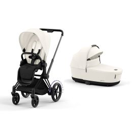 Cybex ePriam Pram & Pushchair Matt Black Off White