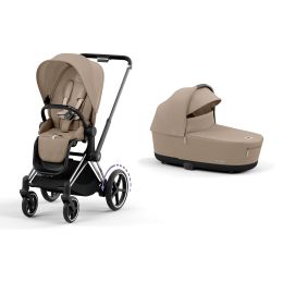 Cybex ePriam Pram & Pushchair Chrome Cozy Beige