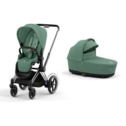 Cybex ePriam Pram & Pushchair Chrome Leaf Green