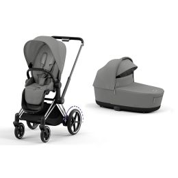 Cybex ePriam Pram & Pushchair Chrome Mirage Grey