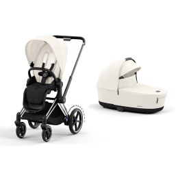 Cybex ePriam Pram & Pushchair Chrome Off White