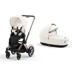 Cybex ePriam Pram & Pushchair Rosegold Off White