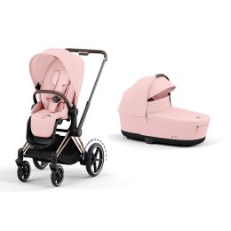 Cybex ePriam Pram & Pushchair Rosegold Peach Pink