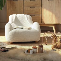 CuddleCo Etta Bunny Kids Chair Boucle Off White