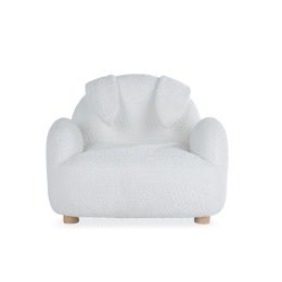 CuddleCo Etta Bunny Kids Chair Boucle Off White