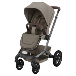 Maxi Cosi Fame Pram And Pushchair Twillic Truffle Black Wheels