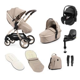 Egg 3 Luxury Maxi Cosi Pebble 360 Pro2 Bundle Feather