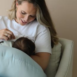 Tutti Bambini Snuggle Me Nursing Pillow Bluebell