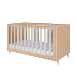 Tutti Bambini Fika Cot Bed Light Oak/White Sand