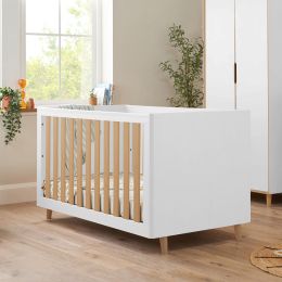 Tutti Bambini Fika Cot Bed White/Light Oak