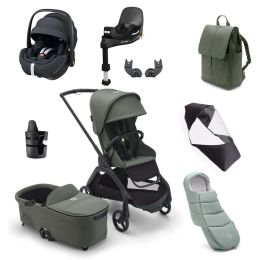 Bugaboo Dragonfly Maxi Cosi Pebble 360 Pro Ultimate Bundle Forest Green