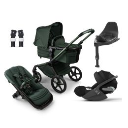 Bugaboo Fox 5 Complete Noir Limited Edition Midnight Green Cloud T Car Seat Bundle