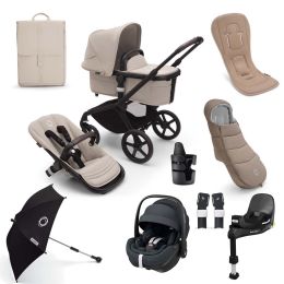 Bugaboo Fox 5 Complete Desert Taupe Maxi Cosi Pebble 360 Pro Ultimate Bundle