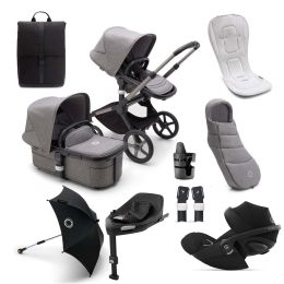 Bugaboo Fox 5 Complete Grey Melange Cybex Cloud G Ultimate Bundle