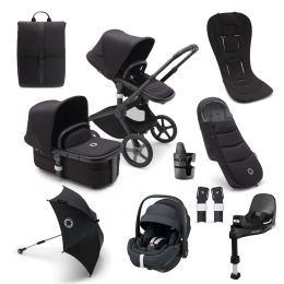 Bugaboo Fox 5 Complete Midnight Black Maxi Cosi Pebble 360 Pro Ultimate Bundle