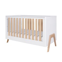 Tutti Bambini Fuori Cot Bed White/Light Oak