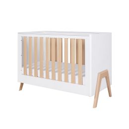 Tutti Bambini Fuori Mini Cot Bed White/Light Oak