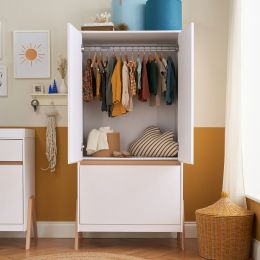 Tutti Bambini Fuori Wardrobe White/Light Oak