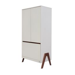 Tutti Bambini Fuori Wardrobe Warm Walnut/White Sand