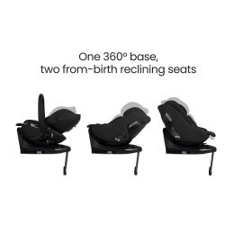 Silver Cross Breez Ultimate Family 360 Car Seat Bundle Onyx