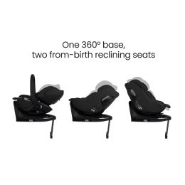 Silver Cross Reef 2 Ultimate Family 360 Car Seat Bundle Pewter