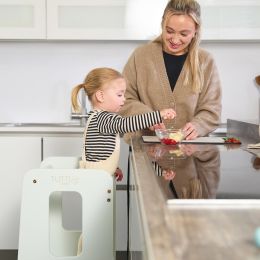 Tutti Bambini Helping Hands Montessori Toddler Learning Tower Sea Mist