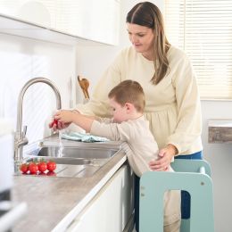 Tutti Bambini Helping Hands Montessori Toddler Learning Tower Ocean Stone