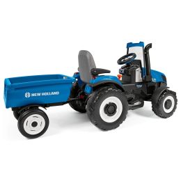 Peg Perego Holland T8 With Trailer Tractor Blue