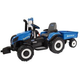 Peg Perego Holland T8 With Trailer Tractor Blue