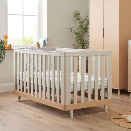 Tutti Bambini Hygge Cot Bed Light Oak/White Sand