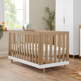 Tutti Bambini Hygge Cot Bed White/Light Oak