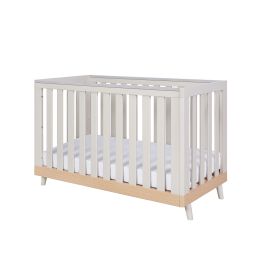 Tutti Bambini Hygge Mini Cot Bed Light Oak/White Sand